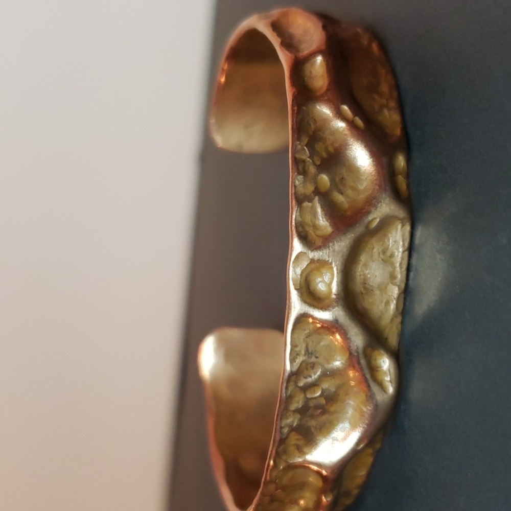 Custom hand made copper cuff bracelet